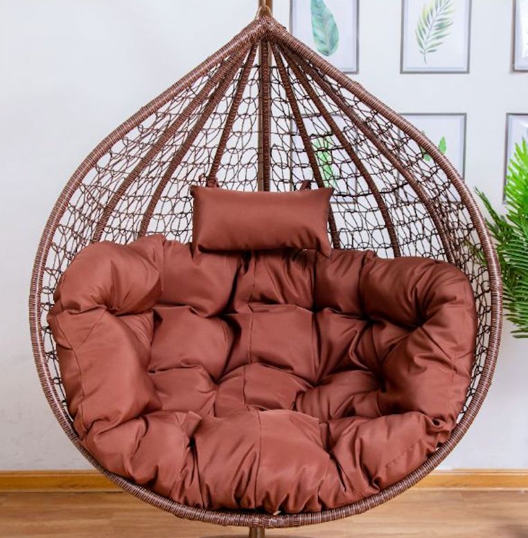Brown Cushion for Single Seater Hanging Egg Chair Egg Chairs Australia