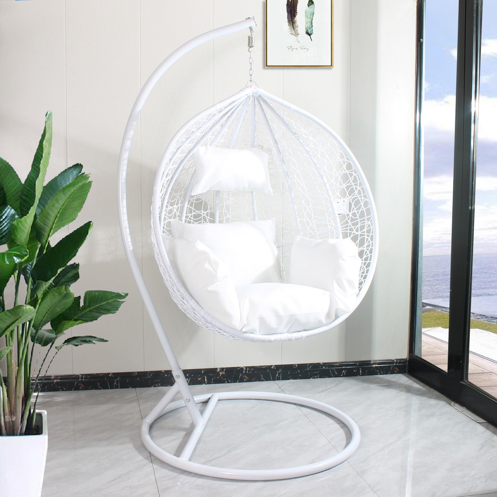 Hanging Egg Chair Outdoor Indoor Large Size – Egg Chairs Australia