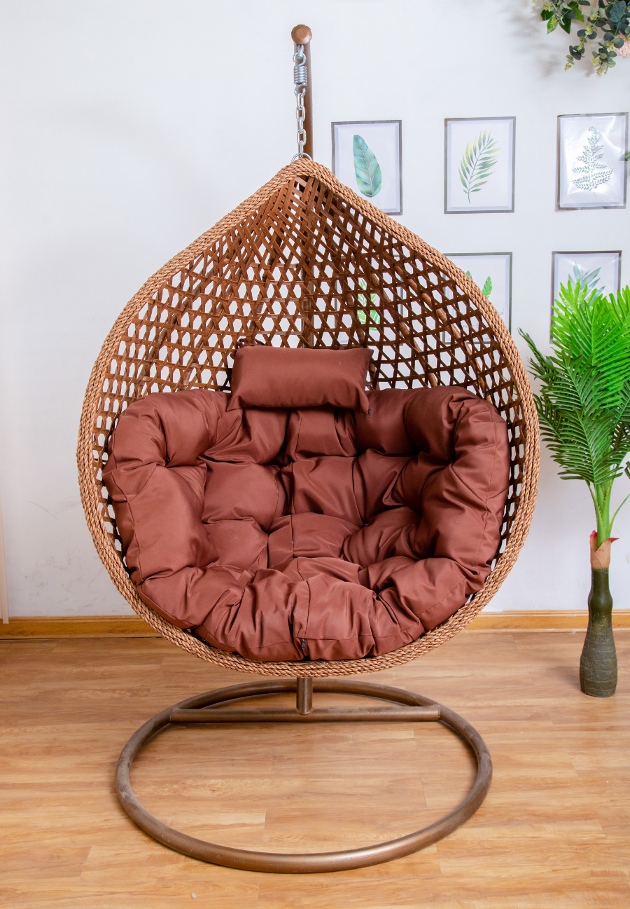 Hanging Egg Chair Luxury Model Brown Basket Brown Cushion Egg Chairs Australia